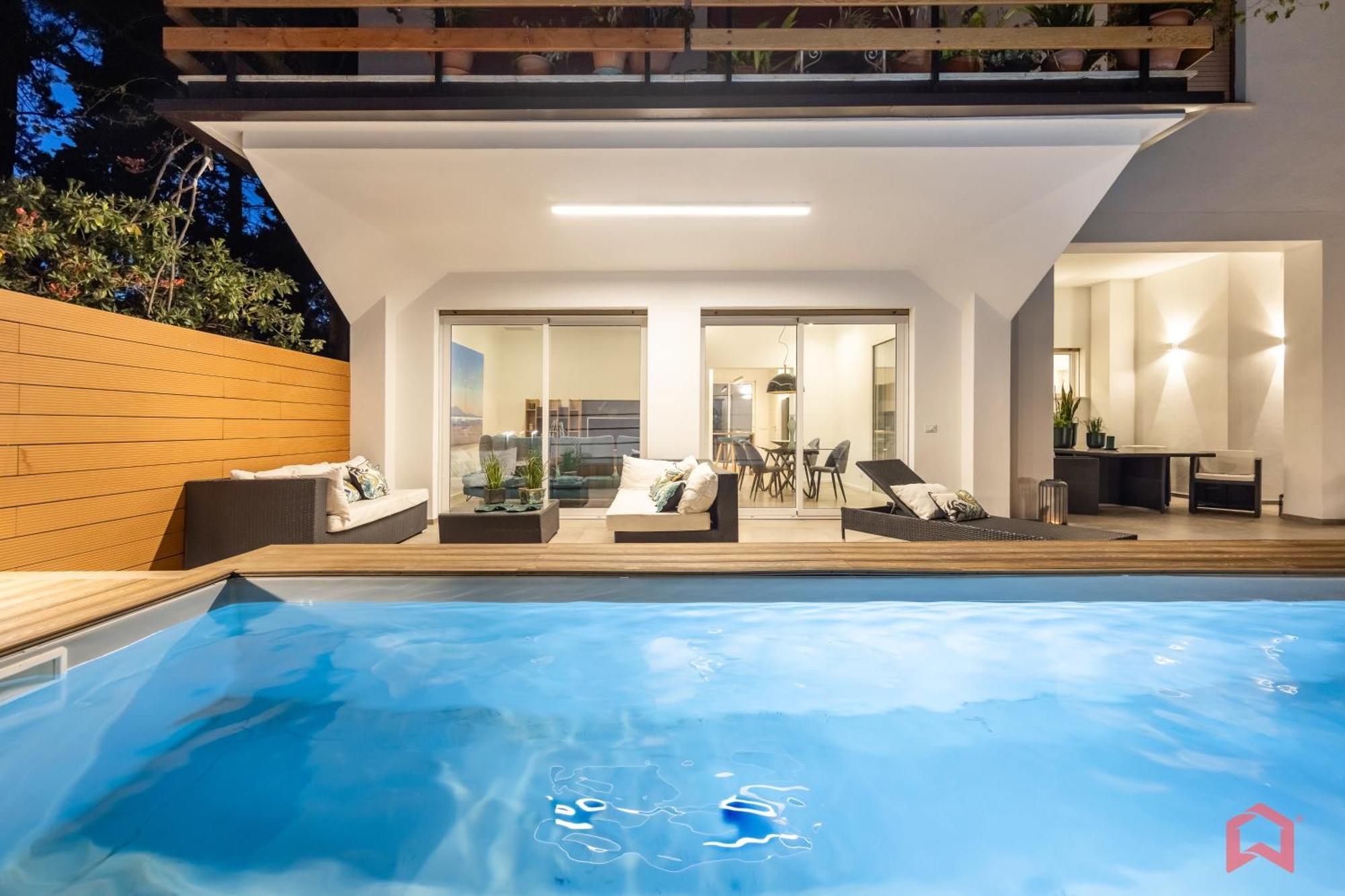 פלרמו Appartamento In Villa Con Piscina Privata מראה חיצוני תמונה