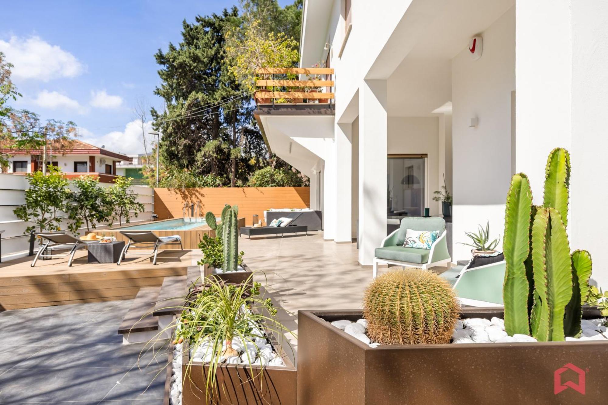 פלרמו Appartamento In Villa Con Piscina Privata מראה חיצוני תמונה